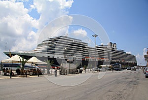 Cruise Ship Eurodam in Trapani Harbour