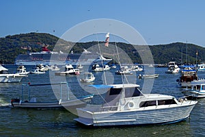 Cruise Ship & Fishing Boats