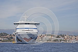 Cruise ship front view