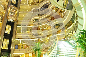 Cruise ship interior