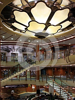 Cruise ship interior