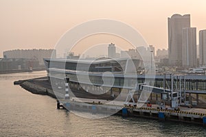 Cruise ship international terminal of Qingdao in China