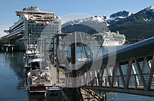 Cruise Ship In Juneau, Alaska