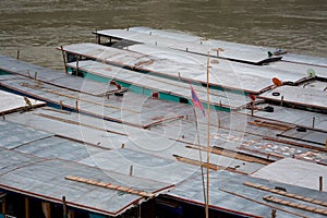 Cruise ship in Laos Pakbeng