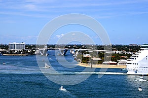 Cruise Ship Leaving Port Everglades