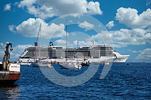 Cruise Ship in Monterey