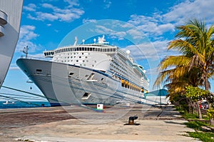 Cruise Ship Moored at Aruba