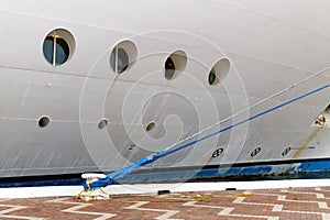 Cruise Ship Moored at Dock