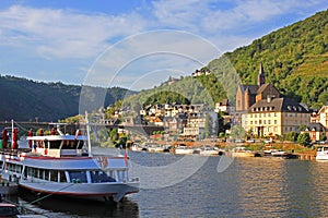 Cruise ship on Moselle River photo