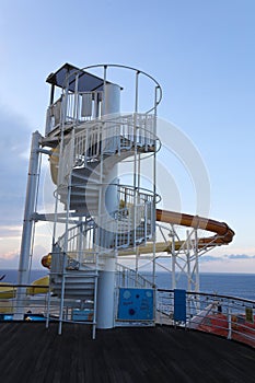 Cruise ship open deck