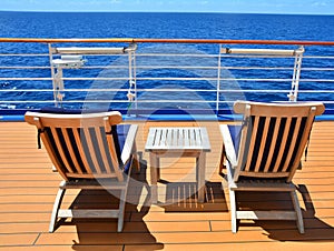 Cruise ship open deck