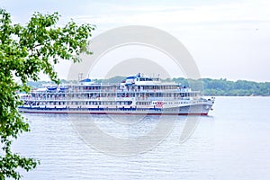 Cruise ship Pavel Bazhov on the Volga.