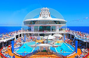 Cruise ship pool deck