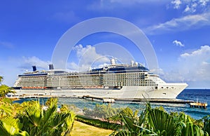 Cruise ship in port