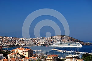 Cruise ship in port