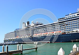 Cruise Ship in the Port at the Gulf of Mexico, Key West on the Florida Keys