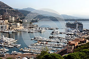 Cruise Ship in Port of Monte Carlo