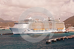 Cruise Ship in Port at St. Maarten