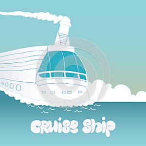 Cruise ship poster