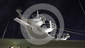 Cruise Ship Radar Navigation System at Night