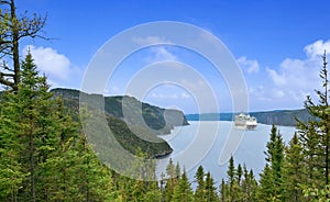 Cruise ship on the river