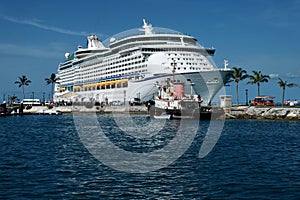 A Cruise Ship at the Royal Naval Dockyard in Bermuda