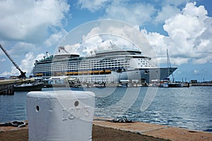 A Cruise Ship at the Royal Naval Dockyard in Bermuda