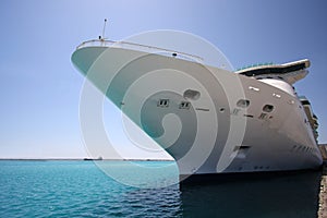 Cruise ship at sea