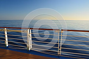 Cruise ship sea view
