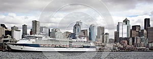 Cruise ship in Seattle