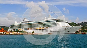 Cruise ship Serenade of the Seas in St. Lucia