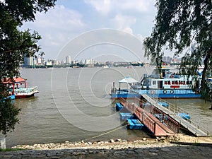 Cruise ship on the Songhuajiang River