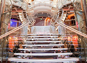 Cruise ship staircase