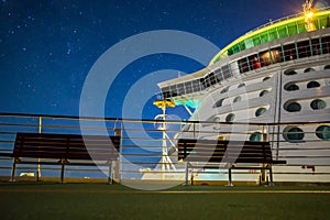 Cruise Ship Starry Night