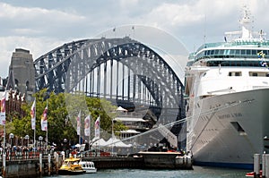 Cruise ship in Sydney Harbour