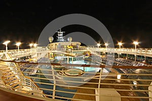 Cruise ship top deck