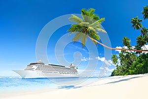 Cruise Ship in Tropical Waters