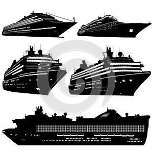 cruise ship vector photo
