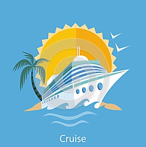 Cruise Ship. Water Tourism