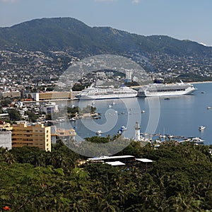 Cruise ships in Acapulco - Mexico photo