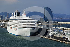 Cruise ships at Barcelona port