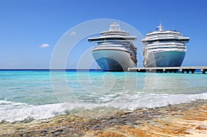 Cruise Ships Docked in Caicos Island