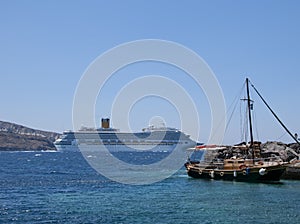 Cruise ships in Greece