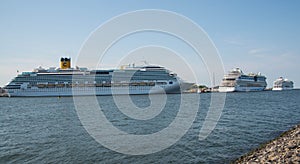 Cruise ships in harbour