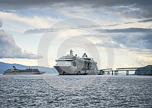 Cruise ships in Hoonah, Alaska photo