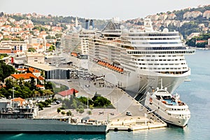 Cruise ships port Dubrovnik photo