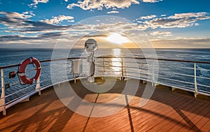 Cruise at sunset.