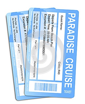 Cruise ticket for a dream cruise