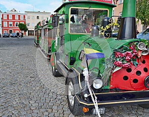 Cruise tourist train. Retz city