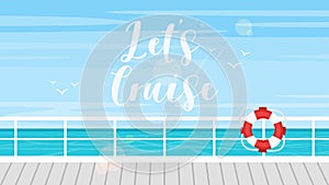 Cruise, travel and tourism concept